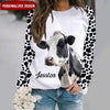 Women Loves Cow Breeds Highland Holstein Cattle Farm Unique Gift For Moo Lovers Personalized 3D Sweatshirt LPL24JUL23NY2