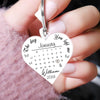 Memorial Calendar Custom Photo, The Day You Left Me Personalized Keychain LPL23APR24NY1