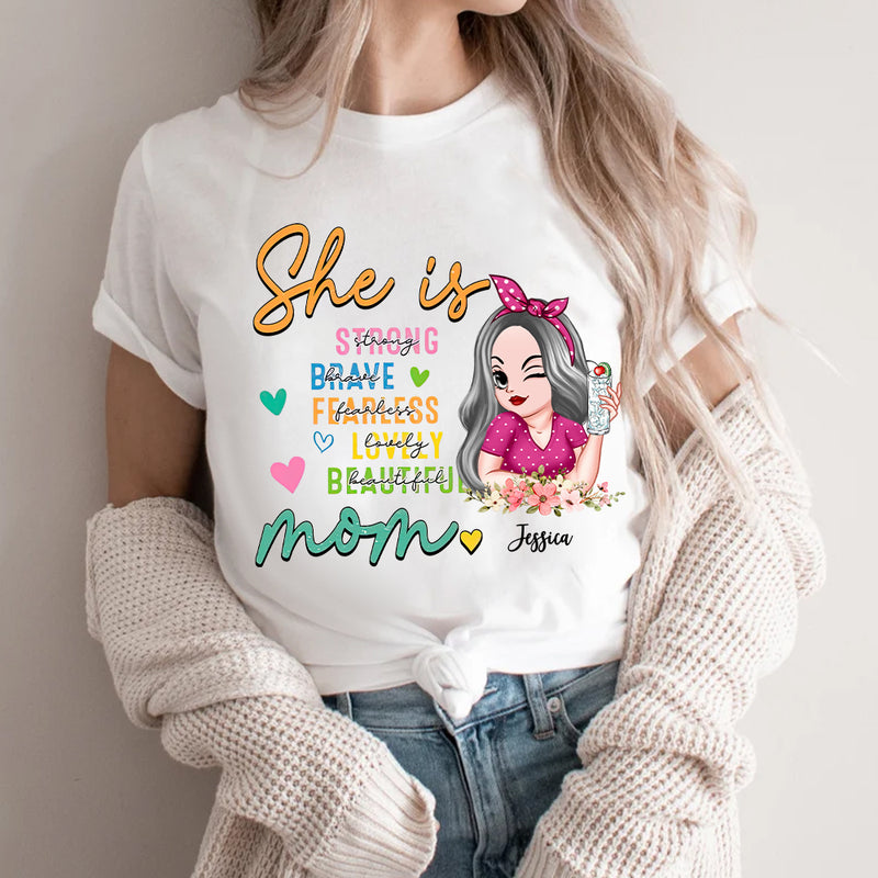Pretty Sassy Woman She Is Mom Personalized Shirt