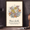 Birth Flower Family Bouquet Names Personalized Poster NVL04DEC23NY2 Poster HumanCustom - Unique Personalized Gifts Made Just for You