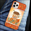 Grandma Mom Pumpkin Spice Latte Fall Season Personalized Phone Case NVL10AUG23NY1