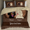 Love Puppy Pet Dog, Colorful Leather Texture Personalized Bedding Set NVL17FEB24NY3