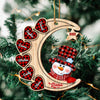 Christmas Snowman Nana Grandma Sweet Heart Kids Personalized Ornament On The Moon NTA11SEP23NY1