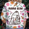 Mama Bear Floral Style - Birthday, Loving Gift For Mom, Mother, Grandma, Grandmother Personalized 3D T-shirt NVL10APR24NY1