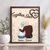 Personalized Couple Hugging Together Since 2 Layers Wooden Plaque NVL26DEC23NY1 Wood Plaque HumanCustom - Unique Personalized Gifts Made Just for You