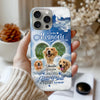 In Loving Memory Custom Pet Photos, You Left Pawprint On My Heart Forever Personalized Phone Case LPL06MAY24NY1