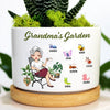 Personalized Mother's Day Gift Mom Grandma's Garden Nana's Love Bugs Ceramic Plant Pot HLD18MAR23NY2 Ceramic Plant Pot Humancustom - Unique Personalized Gifts
