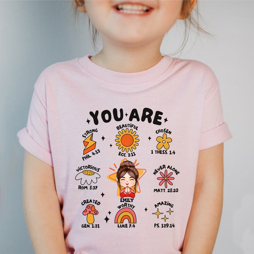 You Are Strong Kids' Affirmations Personalized Youth Tee VTX09NOV23NY2 Youth Tee HumanCustom - Unique Personalized Gifts Made Just for You 