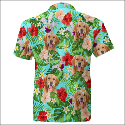 Summer Pattern Dog Cat Upload Photo Personalized Hawaiian Shirt HTN09APR34NY1