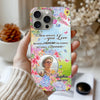 Memorial Insert Photo Floral Garden Butterflies, When Someone You Love Become A Memory, The Memory Becomes A Treasure Personalized Phone Case LPL26APR24NY3