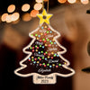 Sparkling Christmas Family Tree 2023 Noel Light Custom Member Name Personalized Ornament LPL18NOV23NY1