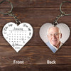 Memorial Calendar Custom Photo, The Day You Left Me Personalized Keychain LPL23APR24NY1