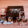 Personalized Top Papa Top Dad Rectangle Decanter Set- Gift Idea For Father's Day Grandpa Birthday HTN04MAY24NY1
