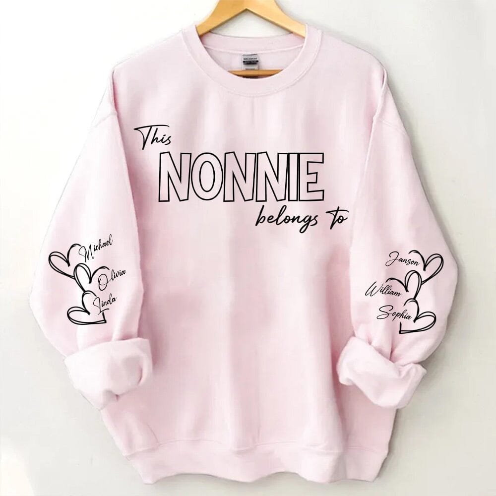 This Grandma Belongs To Personalized Sweatshirt NVL22DEC23NY1 2d sweatshirt HumanCustom - Unique Personalized Gifts Made Just for You 