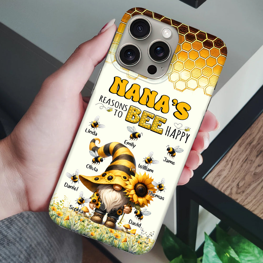Personalized Grandma Nana Mom Bee Honey Kids Phone case NVL27JUN24NY1