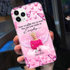 Memorial Pinky Butterfly Wings Upload Photo, A Big Piece Of My Heart Lives In Heaven Personalized Phone Case LPL21MAR24NY1