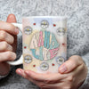 Personalized Grandma Nana Mom Life White Edge-to-Edge Mug NVL19APR24NY2