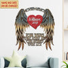 Customized In Loving Memory Your Wings Were Ready But Our Hearts Were Not Cut Metal Sign Pm09Jun21Ct3 Cut Metal Sign Human Custom Store 12x12in