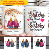 Personalized Not Sisters By Blood But Sisters By Heart Mug Hqt-17Ct5 White Mug Dreamship 11oz