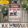 Customized Beware Of The Dog Don'T Trust The Cat Either Enter At Your Own Risk Printed Metal Sign Pm10Jun21Ct02 Printed Metal Sign Human Custom Store 20 x 30 cm