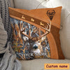 Deer hunting Leather Pattern Personalized Pillow HTN25NOV22CT1 Pillow Humancustom - Unique Personalized Gifts 12x12in