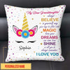 Customized My dear granddaughter always believe in yourself may yours day be filled with magic Canvas Throw Pillow PM08JUL21CT1 Dreamship 12x12in