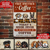 Personalized Coffee Dog Breeds, Name And Date Printed Metal Sign Nvl-29Ct01 Metal Sign Human Custom Store 30 x 45 cm - Best Seller