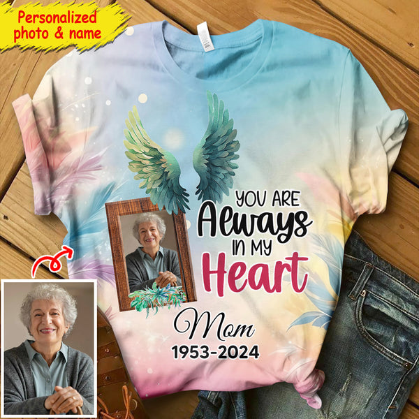 Memorial Insert Photo Frame, You Are Always In My Heart Personalized 3 ...