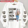Half Leopard Pretty Legend Wife Mom Grandma Sweet Heart Kids Personalized 3D Sweater LPL03FEB23CA1 3D Sweater Humancustom - Unique Personalized Gifts S Sweater