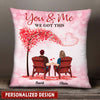 Couple Sitting Back View Under Heart Tree Personalized Pillow NVL03DEC22CA2 Pillow Humancustom - Unique Personalized Gifts 12x12in