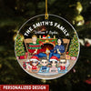 Christmas Family Dad Mom Kids Gathering Together Personalized Ornament NVL03NOV22CA5 Acrylic Ornament Humancustom - Unique Personalized Gifts Pack 1