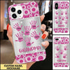 Personalized Grandma Hand Glass Phone case NVL31AUG21CT1 Glass Phonecase FUEL
