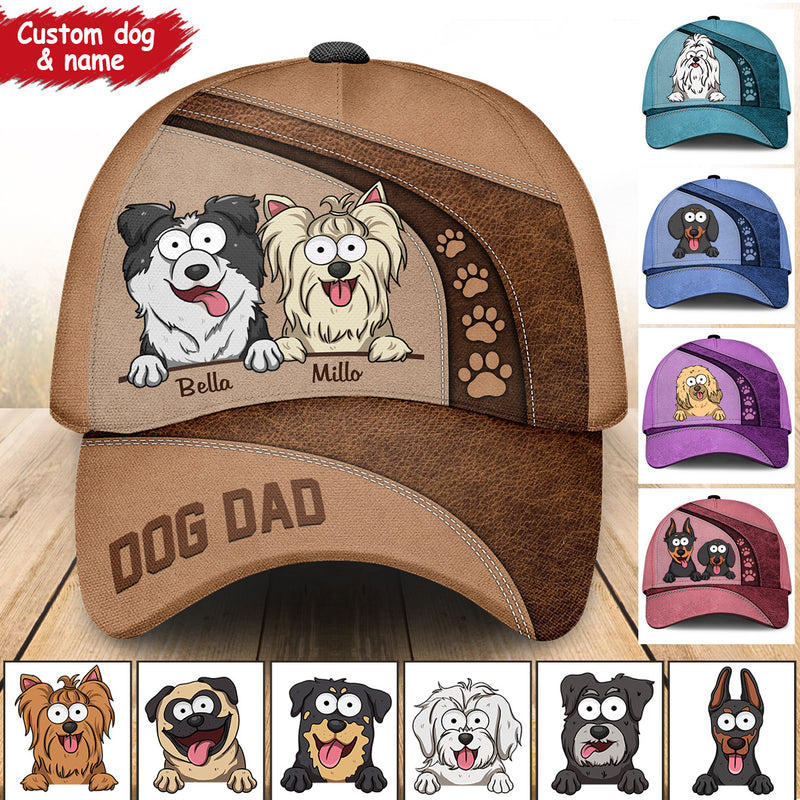 Discover Dog Dad Dog Mom Gift For Dog Lovers Personalized 3D Baseball Cap