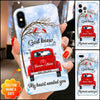 Personalized God Knew My Heart Needed You Couple in Red Truck Winter Phone case Phonecase FUEL