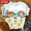 Blessed to be called Grandma Cute Ocean Turtle Personalized 3D T-shirt HTN22APR24CT1