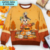 Fall Seasons, Pumpkin Grandma- Mom Personalized 3D Sweater HTN31AUG23CT2