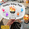 Best Dad's Grilling Plate Family Personalized Custom Platter Father's Day Birthday Gift For Dad NTA10MAY23NA1 Platter Humancustom - Unique Personalized Gifts