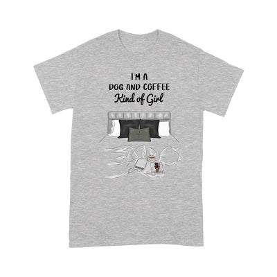Personalized Dog And Girl Kind Of Girl Standard T-Shirt Dhl-16Vn02 2D T-shirt Dreamship S Heather Grey