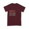 Customized Uncle Like A Dad Only Cooler T-Shirt Pm12Jun21Tp1 2D T-shirt Dreamship S Dark Red