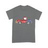 Personalized Grandma, Nana Red Truck Sunflower Kids tshirt PM17JUN21CT1 Dreamship S Smoke Grey
