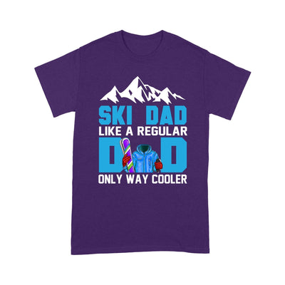 Customized Ski Dad Like A Regular Dad Only Way Cooler T-Shirt Pm05Jun21Tq1 2D T-shirt Dreamship S Purple
