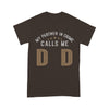 Customized My Partner In Crime Calls Me Dad T-Shirt Pm07Jun21Ct1 2D T-shirt Dreamship S Brown