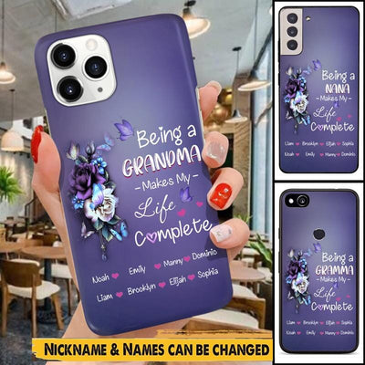 Being a grandma make my life complete Mommy, Auntie, Nana, Gigi phone case Phone case FUEL Iphone iPhone 12