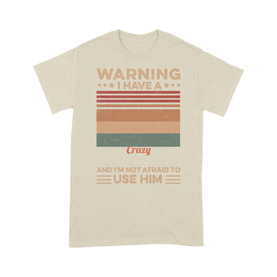 Customized Warning I Have A Crazy Grandpa Youth T-Shirt PM12JUN21CT5 2D T-shirt Dreamship S Creme