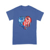 Dragon american flag couple heart t-shirt PM15JUN21TT1 2D T-shirt Dreamship S Royal