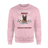 GERMAN SHEPHERD God knew my heart needed love Standard Crew Neck Sweatshirt DHL-VA2D8 Dreamship S Light Pink
