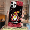 Sunflower Red Gnome Butterflies Grandma,Mommy, Nana Mother's Day Gift Personalized Phone Case DDL16MAR22CT1-SHXT4 Silicone Phone Case Humancustom - Unique Personalized Gifts Iphone iPhone 13