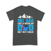 Customized Ski Dad Like A Regular Dad Only Way Cooler T-Shirt Pm05Jun21Tq1 2D T-shirt Dreamship S Dark Heather Grey