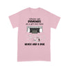 Personalized Dog And Girl Girl With Diamonds Standard T-Shirt Dhl-16Vn03 2D T-shirt Dreamship S Light Pink