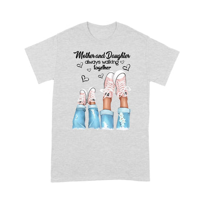 Personalized Names Mother and Daughter Always Walking Together PM16JUL21VN3 T-Shirt 2D T-shirt Dreamship S Ash